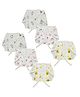 Dumbledo Newborn Muslin Cotton Printed Nappies - Multicolor Reusable Langots, U Shaped, Extra Soft Cloth Nappies for Unisex Babies, 0 - 6 Months - Pack of 6