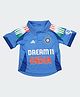 Adidas Kids Knit Raglan Sleeves Indian Team Jersey T-Shirt - Blue