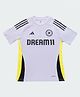 Adidas Kids Knit Half Raglan Sleeves T-Shirt with Sports Theme Print - Lavender