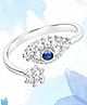 Silver Chest 925 Sterling Silver Evil Eye Ring with Adjustable Band | Perfect Gift for Women Girls Wife Girlfriend | Stylish Design for Daily Wear | Includes Certificate of Authenticity & 925 Stamp