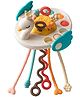 Elecart Montessori Silicone Pull String Activity Toy - Cute Swan Sensory Learning Toy for Babies 6m+ | Fine Motor Skills, Travel-Friendly, Educational Playset