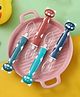 Baby Miniature Free Cartoon Silicone Spoon Tableware Feeding Cutlery Set Training Spoon Silicone Spoon Set for Kids--Pack of 1-Color May Vary