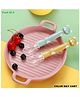Baby Miniature Free Cartoon Silicone Spoon Tableware Feeding Cutlery Set Training Spoon Silicone Spoon Set for Kids--Pack of 2-Color May Vary