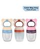 Baby Miniature Silicone Food Fruit Nibbler Bear with Extra Mesh Soft Pacifier Feeder Teether for Infant Baby Elegant BPA Free-Pack of 1- Color May Vary