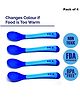 Baby Miniature Temperature Sensing Spoon Pack of 4 - Blue