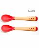Baby Miniature Temperature Sensing Spoon Pack of 2 - Red