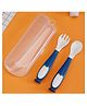 Baby Miniature Children Learn Eating Baby Training Practice Tableware Twist Bendable Fork Spoon Silicone Soft Spoon Set - Pack of 1 - Color May Vary