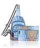 Echo Boomers Cross body sling bag, shoulder and chest bag Combo with pouch For Women & Men  (Blue & Orange)
