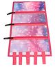 Echo Boomers Portable Wall Hanging Storage for Hair Accessories, Makeup, Toiletries, Kids Items & Kitchen Tools (Pink & Yellow)
