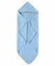 NINTARA BABY Ultra Absorbent Soft  Pure Organic Cotton Hooded Towel Pack of 1 - Blue