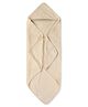 NINTARA BABY Ultra Absorbent Soft Pure Organic Cotton Hooded Towel Pack of 1 - Cream