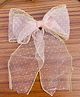 Radhya accessories Bow Applique Detailed Polka Dots Designed Hair Clip - Pink