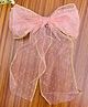 Radhya accessories Polka Dots Designed Bow Applique Detailed Hair Clip - Pink
