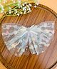 Radhya accessories Crown Designed D Shape Detailed Hair Clip - Multi Colour