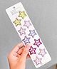 Radhya Accessories Set Of 5 Shimmered Star Designed Tic Tac Hair Clips - Multi Colour