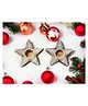 On Earth Christmas star tea light holder (set of 2)