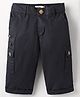 Noddy Cotton Lycra Solid Pocket Detailed Jamaican Shorts - Navy Blue