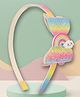 Asthetika Bow Glitter Designed Hair Band - Pink & Blue