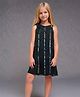 Cherry Crumble By Nitt Hyman Sleeveless Sequins & Beads Embellished Dress - Black
