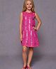 Cherry Crumble By Nitt Hyman Sleeveless Sequins & Beads Embellished Dress - Pink