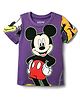 Babyhug Disney  Single Jersey Knit Half Sleeves T-Shirt with Mickey and Friends Graphics - Purple
