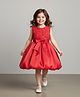 Mark & Mia Sleeveless Party Dress With Floral & Bow Applique - Red