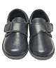 yoyo  Glossy Finish Velcro Closure Formal Shoes - Black