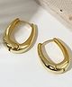 TEULRIP Gold-Plated U Shaped Hoop Earrings -Golden