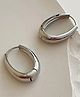 TEULRIP Korean Hoop Earrings -Silver