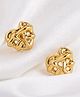Teulrip Irregular Heart Geometric Stainless Steel Earrings - Golden