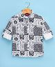 Radutu Full Sleeves Paisley Printed Shirt - White & Black