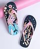 Toothless Disney Frozen Featuring Elsa Designed Flip Flops - Navy Blue