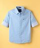 Noddy Full Sleeves Floral Printed Shirt  - Light Blue
