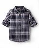 Noddy Full Sleeves Tartan Checked Shirt - Navy Blue
