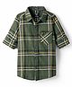 Noddy Full Sleeves Tartan Checked Shirt - Green