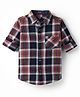 Noddy Full Sleeves Checked Shirt - Rust