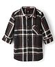 Noddy Cotton Full Sleeves Checked Shirt - Grey