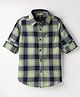 Noddy Full Sleeves Checked Shirt - Green