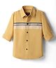 Noddy Full Sleeves Abstract Printed Shirt - Mustard