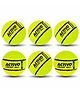 jaspo Activo Tennis Cricket Ball, 66mm, Wool Felt Cover, 80g Weight, High Bounce Rubber Core,Premium Tennis Cricket BallsSuperior Grip & Durable Performance for Practice & Matches (Pack of 6, Green)