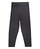 The Mom Store Cotton Solid Leggings - Charcoal Grey