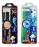 PLUSPOINT 26 Pcs Space Theme Pencils for Kids with 2 erasers 2 sharpeners 2 Grips Astronaut Space Themed Design Perfect for Birthday Party Classroom for Supply Student Favors Reward (Astronaut)