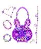 Pluspoint Jewellery Making DIY Beads Set with 200+ Beads for Necklaces and Bracelets - Multicolor