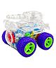 PLUSPOINT Toy Tank Transparent Vehicle Friction Powered with Light & Rotating Gear Toy for Kids Boys Girls Birthday Kids Toddler Car Toy (1 Piece) (Tank)