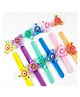 PLUSPOINT Kids Wrist Band for Boys and Girls Spinning Slap Band Cute Cartoon Bracelet Wrist Band with LED Light Up, Great Birthday Gift Toys for Kids Return Gift for Kids (Pack of 6)
