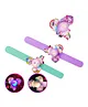 PLUSPOINT Unicorn Theme Kids Wrist Band for Girls Slap Band Cute Cartoon Bracelet Wrist Band with LED Light Up, Great Birthday Gift Toys for Kids Return Gift for Kids