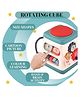 PLUSPOINT 5 in 1 Multia ctivity Drumbox Toy for Kids Musical Toys with Gears Comes up with Animal Voices, Rythm, Music and Lights