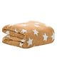 OYO BABY Square Blanket  For Newborns (0-24 Months)  Soft, Skin-Friendly Fleece in Star Beige (98 x 74 cm)