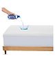 OYO BABY Cotton Feel Terry Ultra Soft Waterproof Mattress Protector | Breathable Hypoallergenic Mattresses Cover 78 x 84 Inch, King Size Bed - White