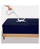 OYO BABY 100% Waterproof Premium Cotton Feel Mattress Protector Queen size 78x60 Inch| Ultra Soft Breathable & Hypoallergenic Fitted Bed Protector Terry Cover(Dark Blue)